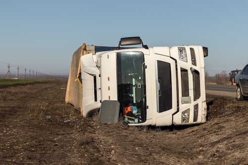 Charlotte Rolled Over Truck