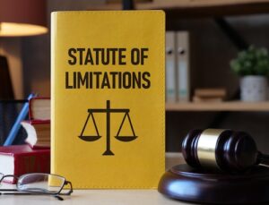 Statute of Limitations Concept With Book and Gavel