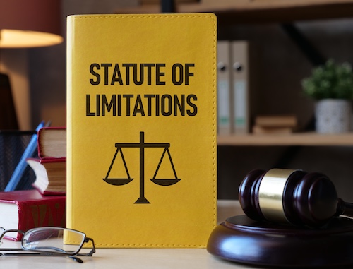 Statute of Limitations Concept With Book and Gavel