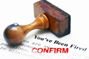 notice to employee fired while on workers' compensation in North Carolina